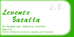 levente batalla business card